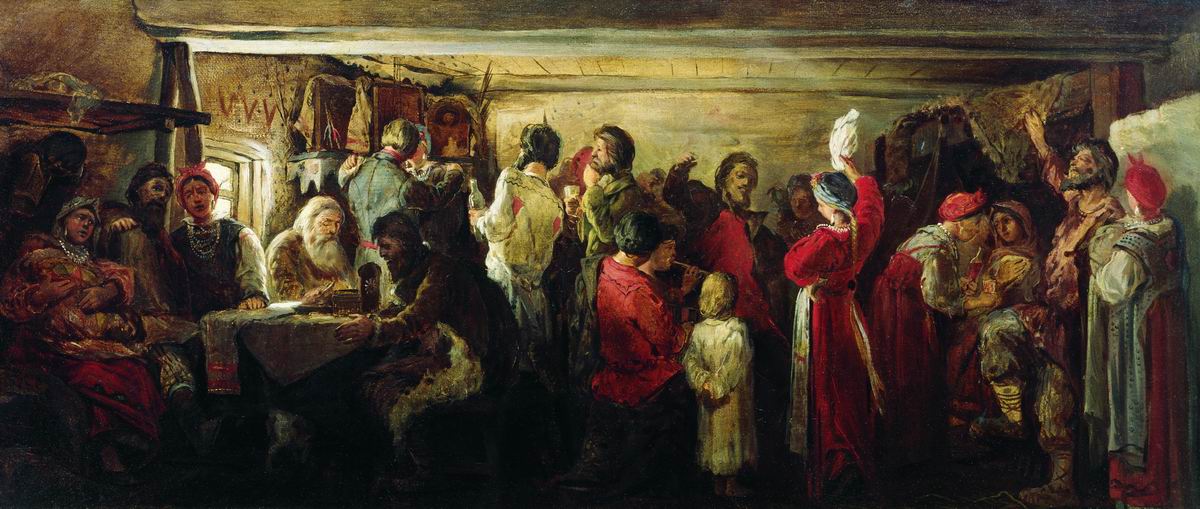 Крестьянская свадьба в Тамбовской губернии 1880 г