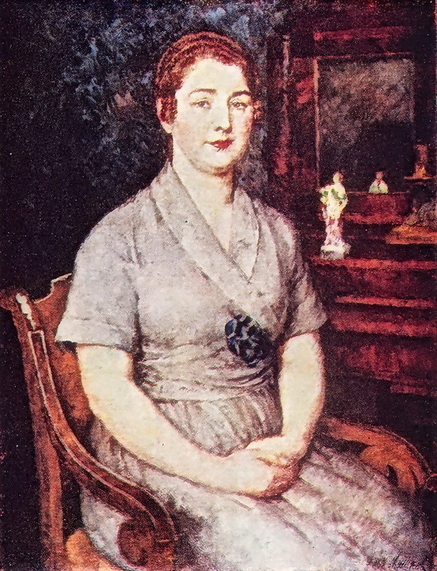 Портрет жены художника Марии Ивановны Машковой 1923г 91х70см
