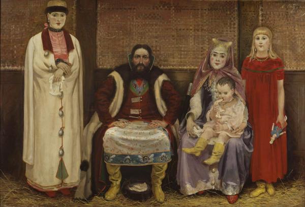 Семья купца в 17 веке. 1896 г